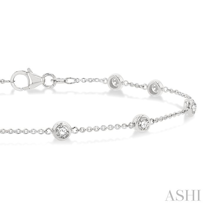Diamond Station Chain Bracelet-2