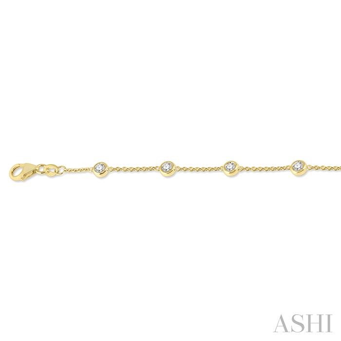 Diamond Station Chain Bracelet-3