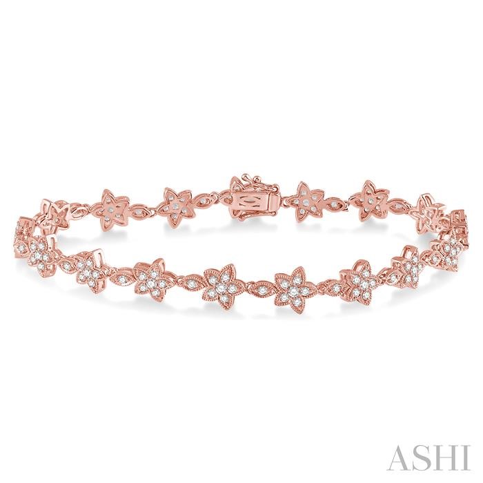 FLOWER DIAMOND FASHION BRACELET