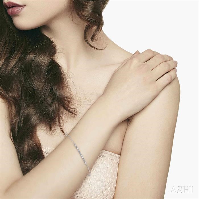 Bar Diamond Chain Bracelet-4