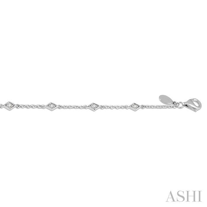 Diamond Station Chain Bracelet-3