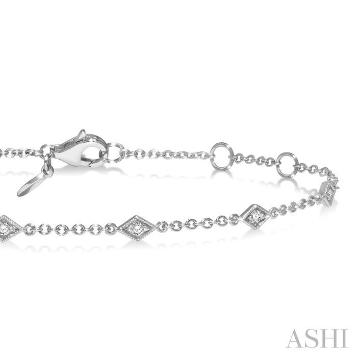 Diamond Station Chain Bracelet-2