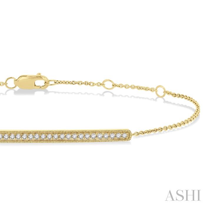 Bar Petite Diamond Fashion Chain Bracelet