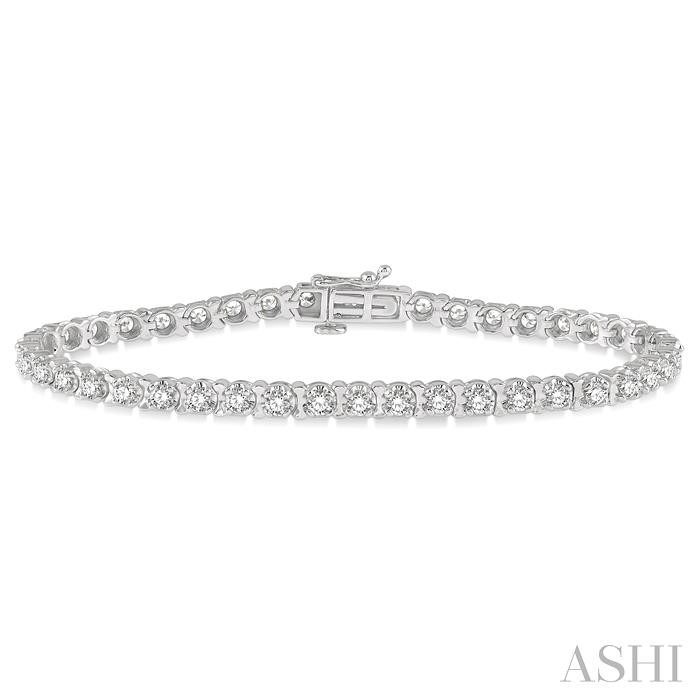 TULIP DIAMOND TENNIS BRACELET