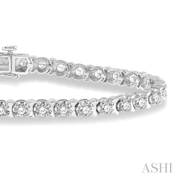 Tulip Diamond Tennis Bracelet-2