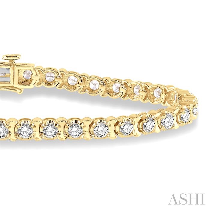 Tulip Diamond Tennis Bracelet-2