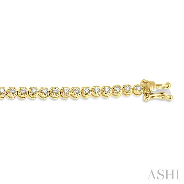 Illusion Diamond Tennis Bracelet-3
