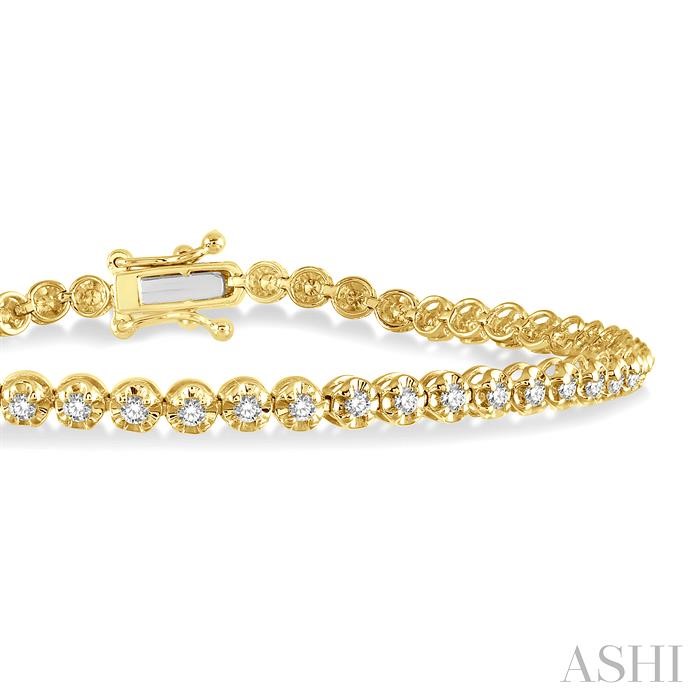 Illusion Diamond Tennis Bracelet-2
