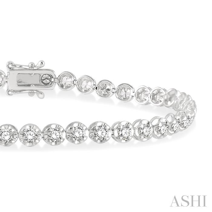 Illusion Diamond Tennis Bracelet-2