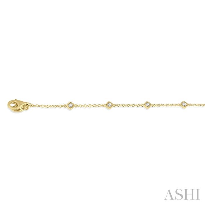 Diamond Station Chain Bracelet-3
