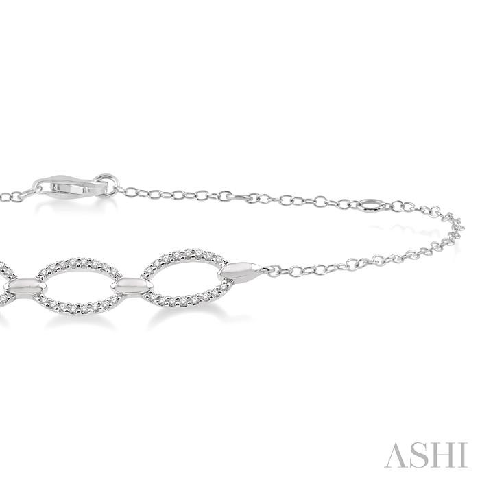 Oval Shape Diamond Chain Bracelet-2