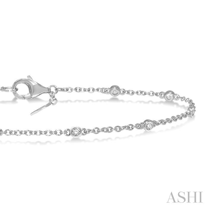 Diamond Station Chain Bracelet-2