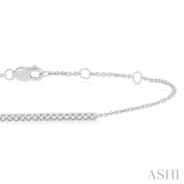 Bar Petite Diamond Fashion Chain Bracelet-2
