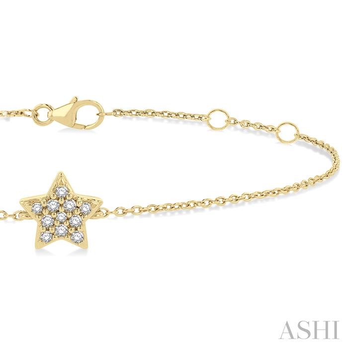 Star Petite Diamond Fashion Chain Bracelet-2
