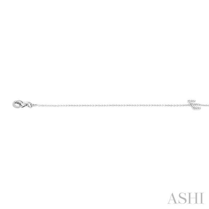 Block 'E' Initial Diamond Chain Bracelet-3
