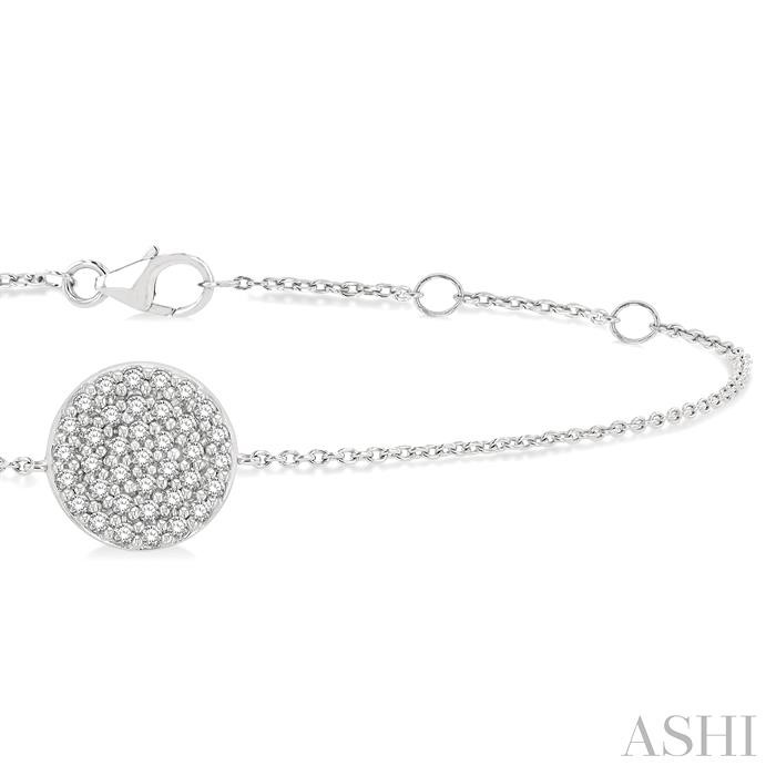 Circle Petite Diamond Fashion Chain Bracelet-2