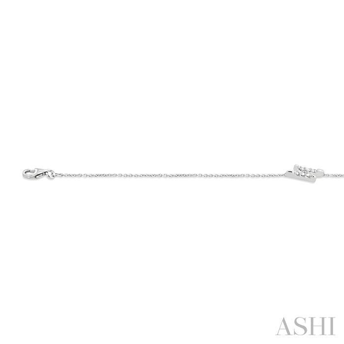 Lightning Bolt Petite Diamond Fashion Chain Bracelet-3