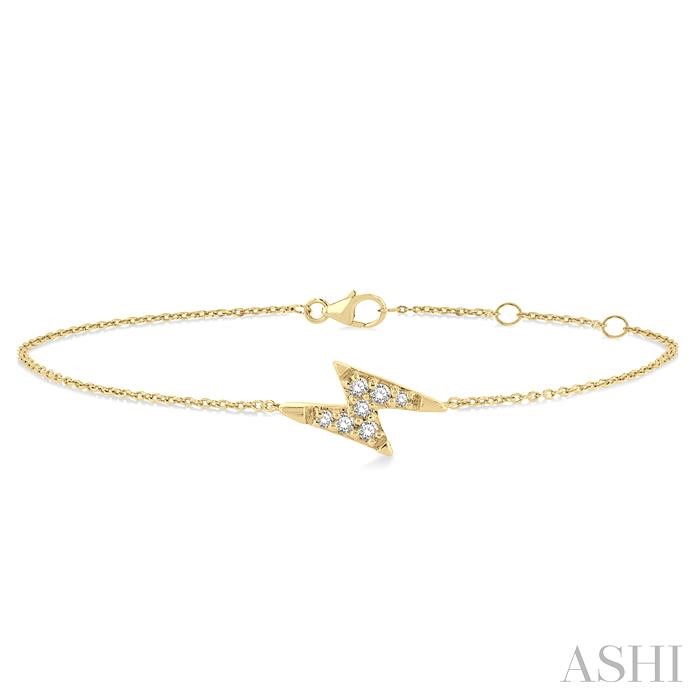 LIGHTNING BOLT PETITE DIAMOND FASHION BRACELET