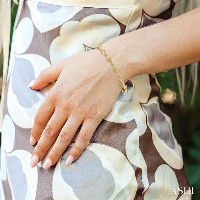 Fleur De Lis Diamond Bracelet-4