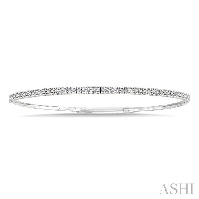 Halfway Diamond Flex Bangle