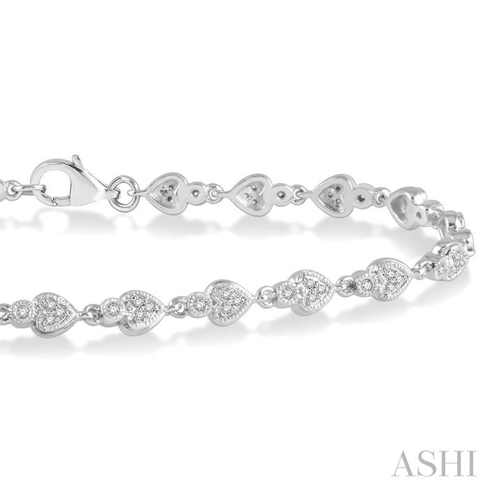 Heart Shape Diamond Bracelet-2