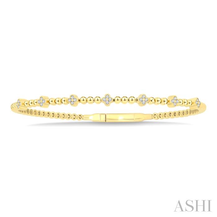 Bead Clover Diamond Fashion Bangle-2