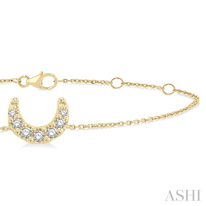Moon Petite Diamond Fashion Chain Bracelet-2