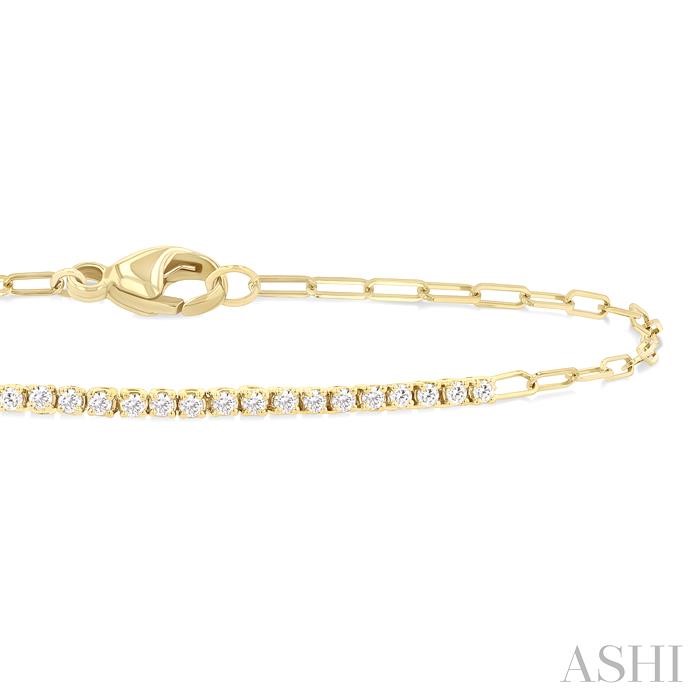 Paperclip Diamond Fashion Chain Bracelet