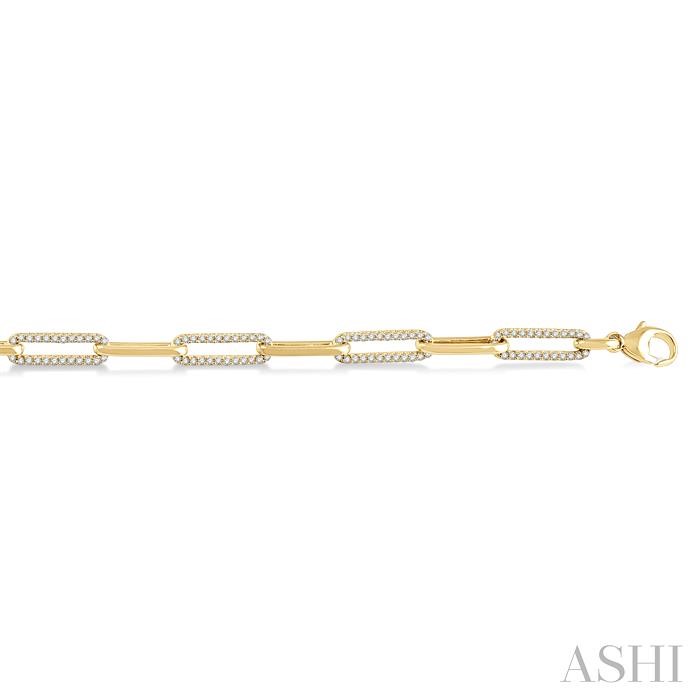 Paperclip Diamond Fashion Bracelet-3