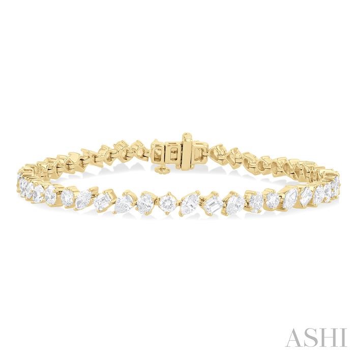 MIXED SHAPE DIAMOND FASHION BRACELET