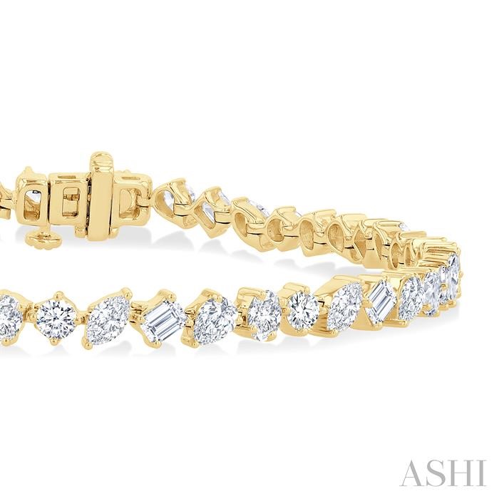 Mixed Shape Diamond Bracelet-2