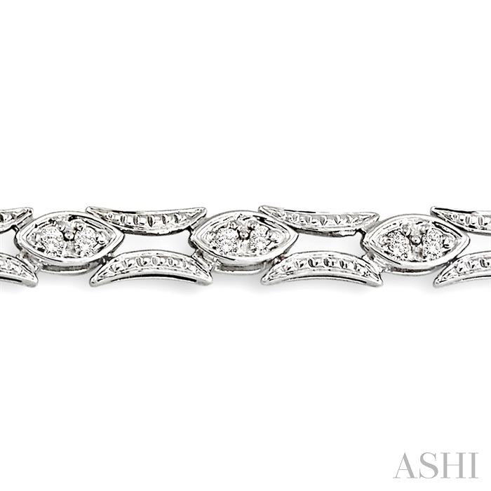 Marquise Shape Diamond Link Bracelet-3