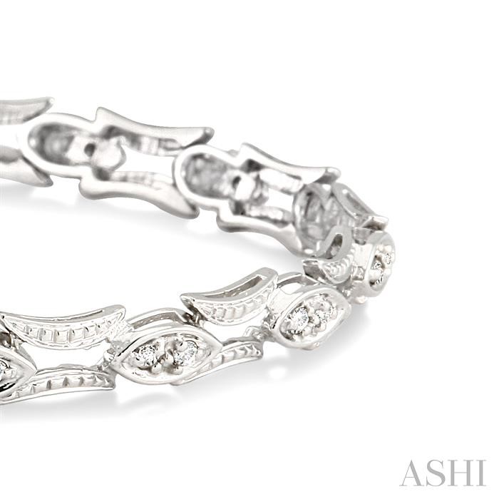 Marquise Shape Diamond Link Bracelet-2