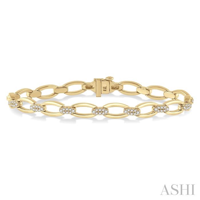 OPEN LINK DIAMOND FASHION BRACELET