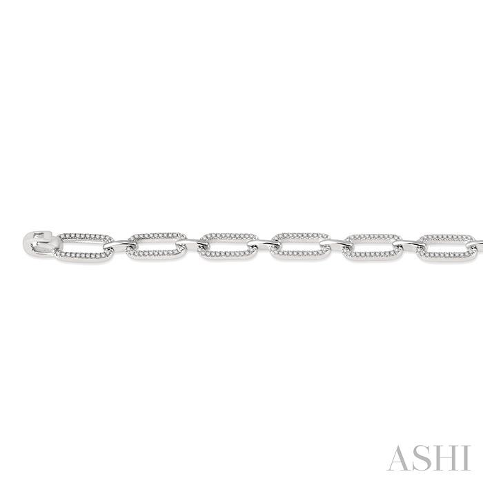 Paperclip Diamond Fashion Bracelet