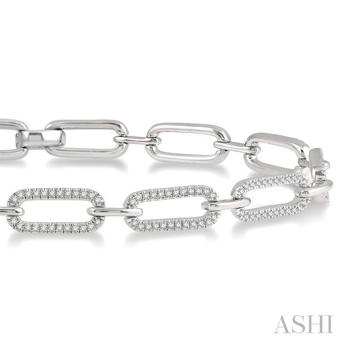 Paperclip Diamond Fashion Bracelet