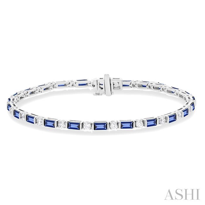 GEMSTONE & DIAMOND BRACELET