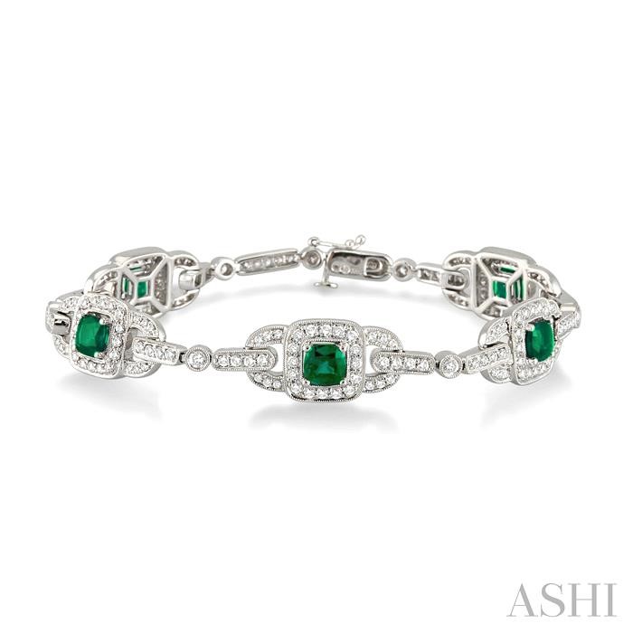 GEMSTONE & DIAMOND BRACELET