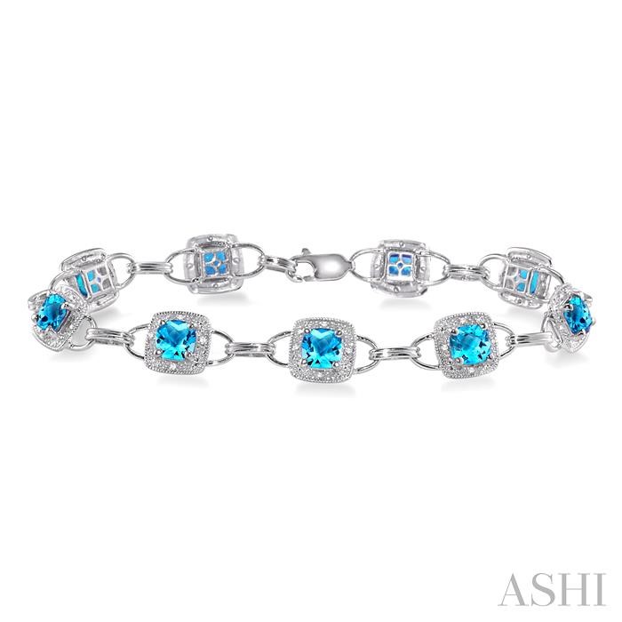 GEMSTONE & DIAMOND BRACELET
