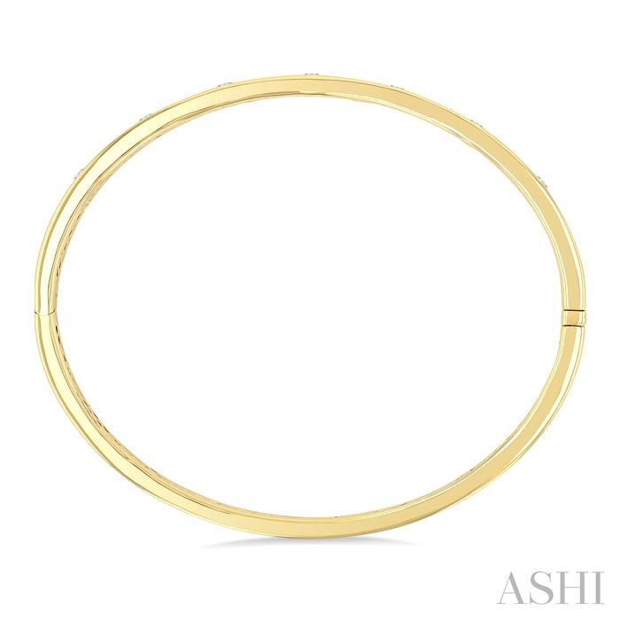 Flush Bezel Set Diamond Fashion Bangle-3