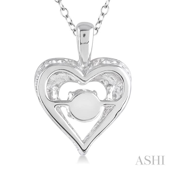 Silver Heart Shape Emotion Diamond Fashion Pendant-3