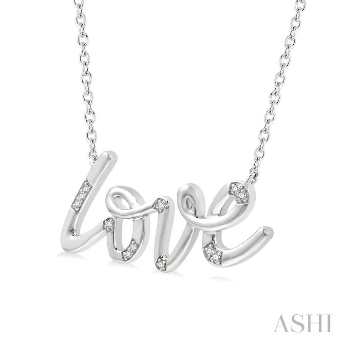 Silver Love Diamond Fashion Pendant-2
