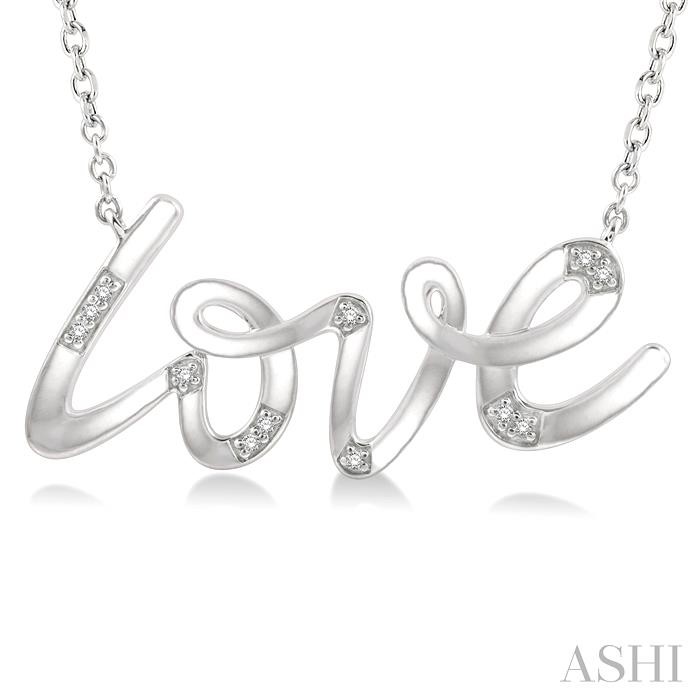 Silver Love Diamond Fashion Pendant-3