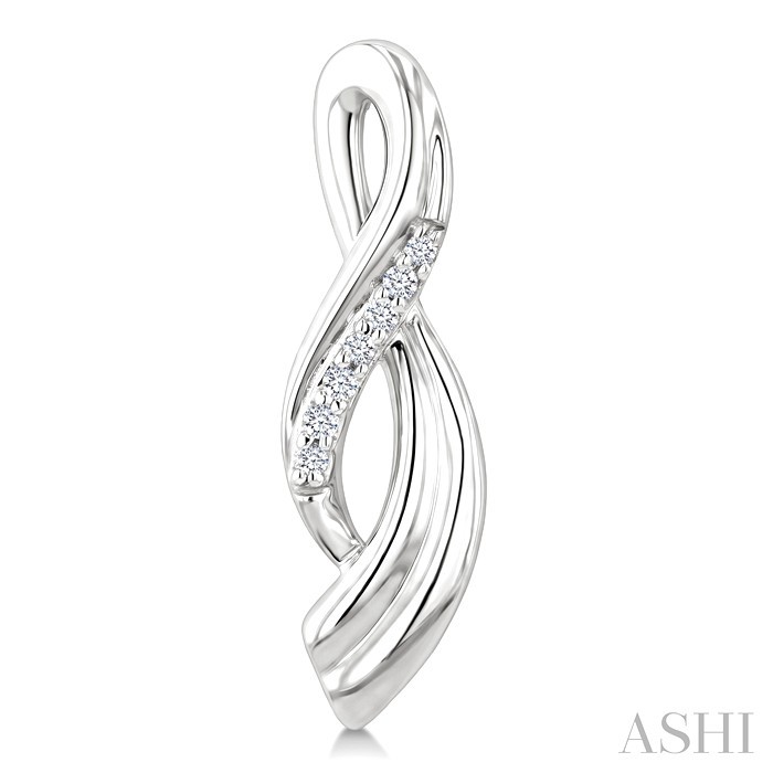 Silver Twisted Diamond Fashion Earrings