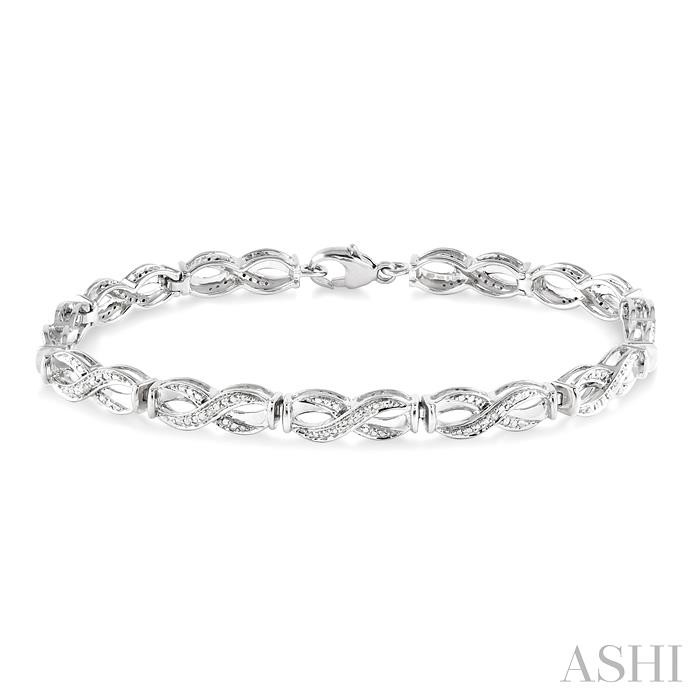 Silver Infinity Diamond Bracelet
