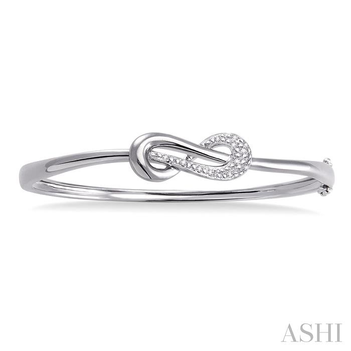 Silver Diamond Fashion Bangle-2