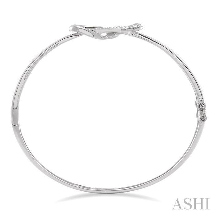 Silver Diamond Fashion Bangle-3