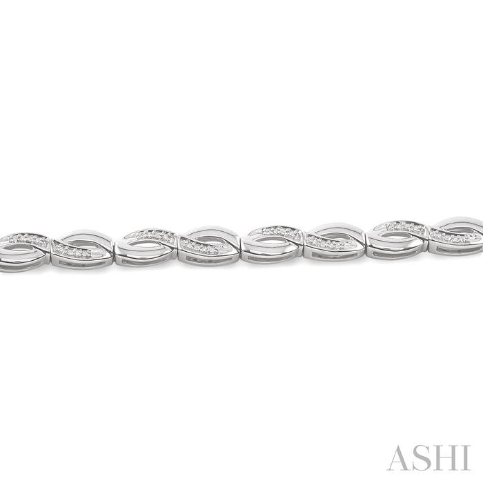 Silver Infinity Diamond Bracelet-3