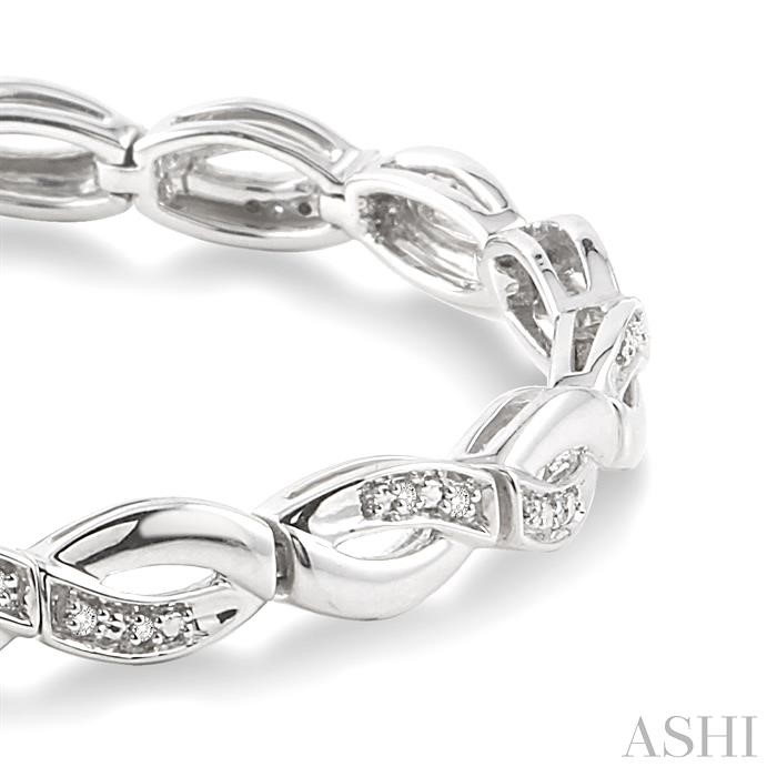 Silver Infinity Diamond Bracelet-2