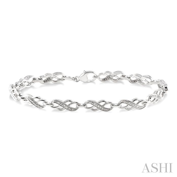 SILVER DIAMOND FASHION BRACELET